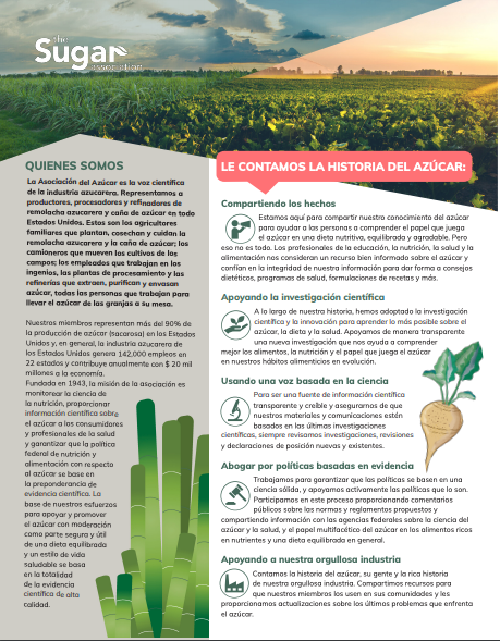 About the Sugar Association Spanish